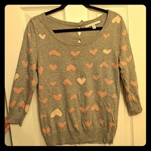 Cute Heart Detail Lauren Conrad Sweater